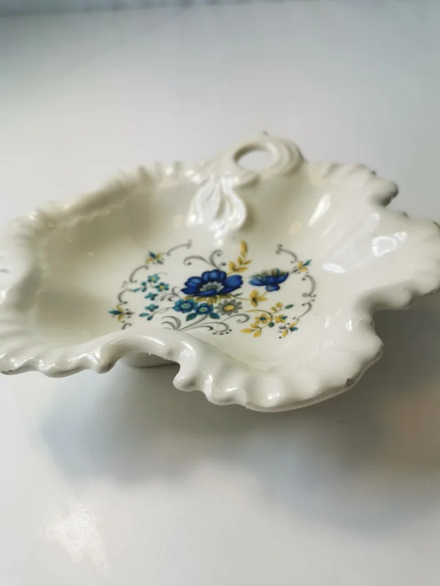 Candy Dish Limoge France Botanical Vintage Porcelain image indicator(3)