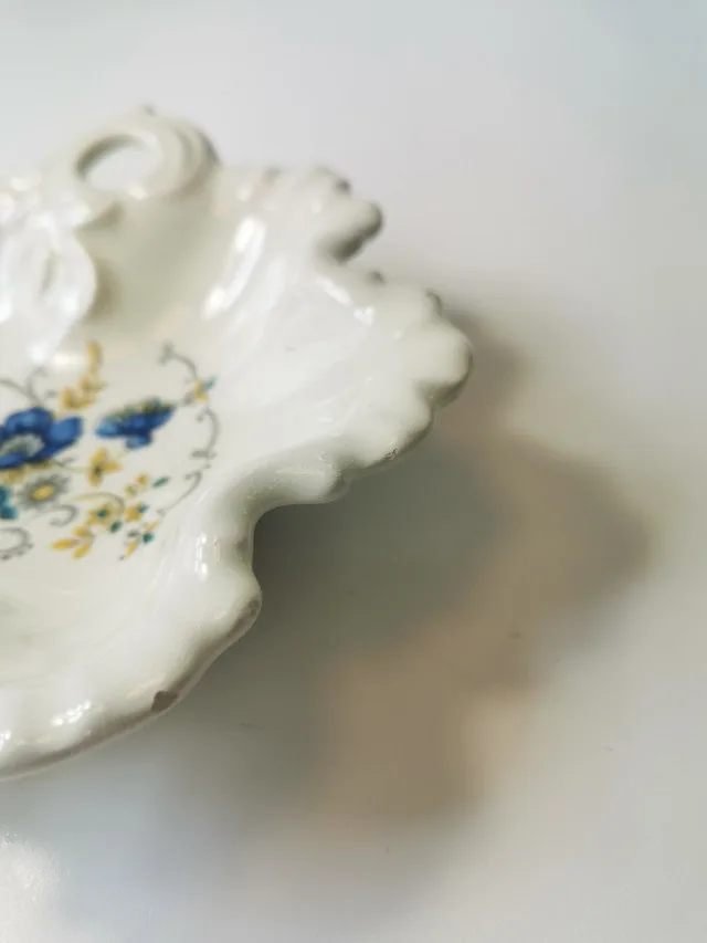 Candy Dish Limoge France Botanical Vintage Porcelain image indicator(4)