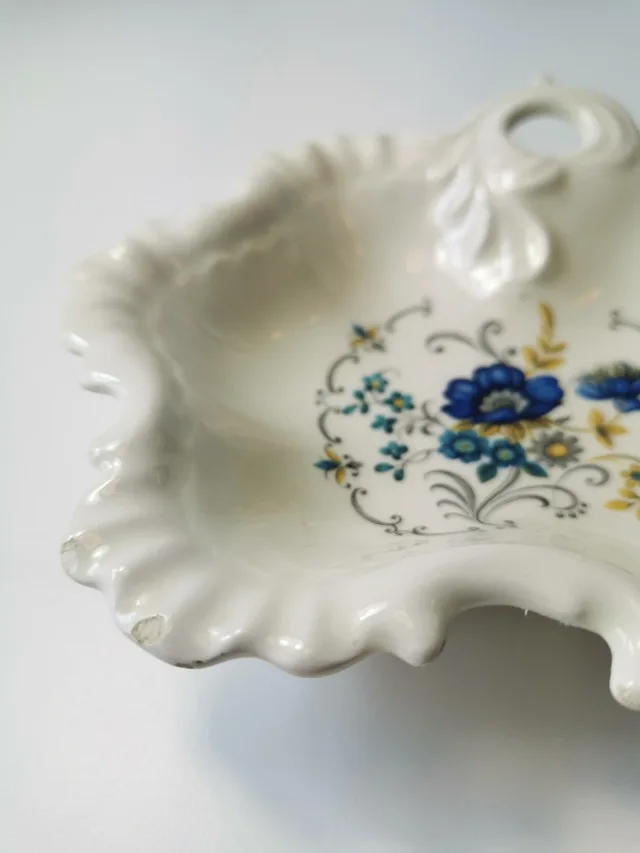 Candy Dish Limoge France Botanical Vintage Porcelain image indicator(5)