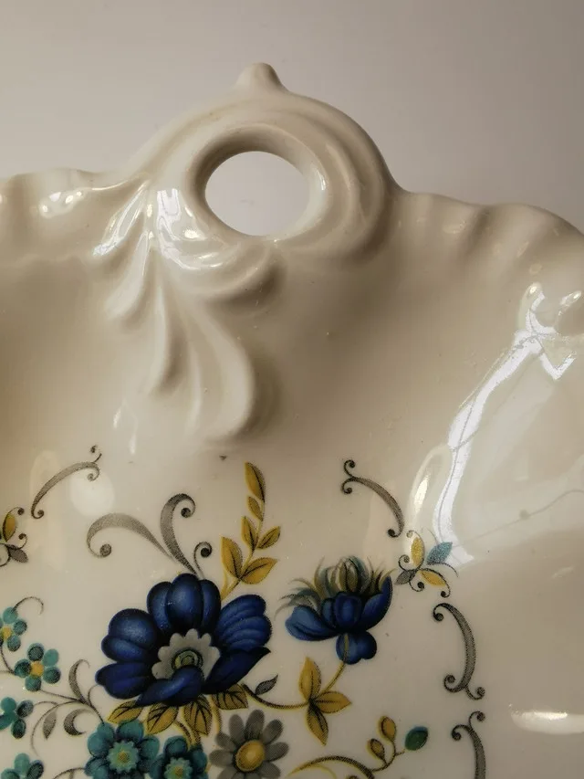 Candy Dish Limoge France Botanical Vintage Porcelain image indicator(8)