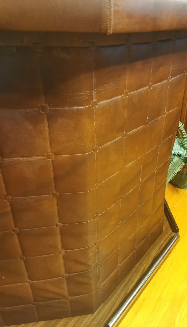 BAR 1960S PADDED FRONT PANELLING GRID SILVER FOOT RAIL GOOD COND image indicator(10)