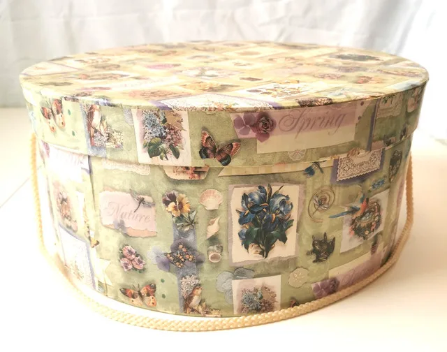 Hat Box Nature Design Inspired Vintage Item thumbnail