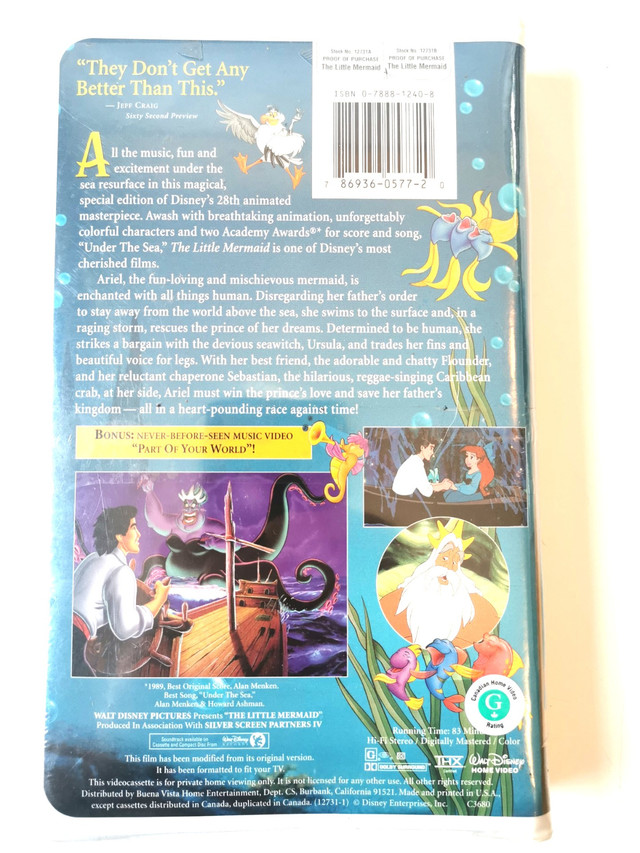 Disney 5 VHS NEW IN PACKAGE - photo 3