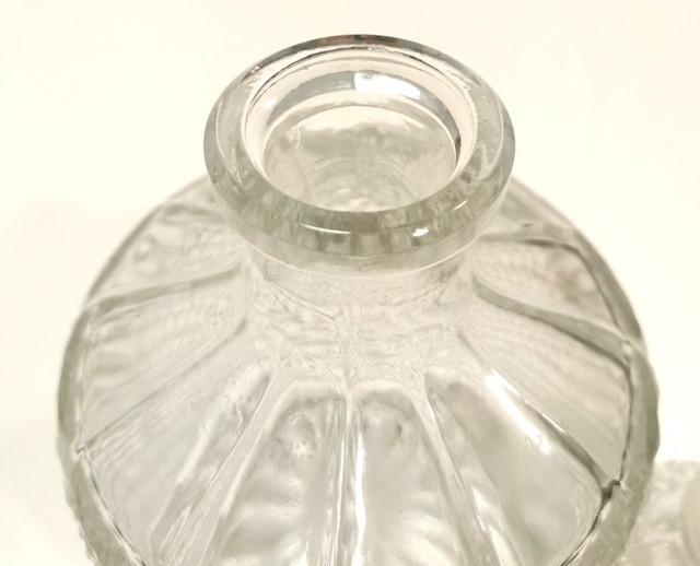 Diamond Pattern Crystal Decanter Austria 1960s Vintage - photo 4