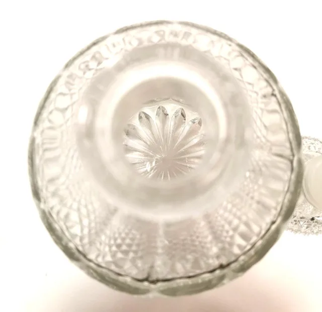Diamond Pattern Crystal Decanter Austria 1960s Vintage image indicator(6)