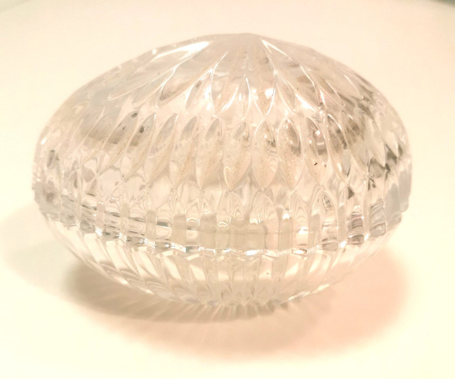 Crystal Egg Dish with Lid - Crystal Egg Ring Dish - photo 2