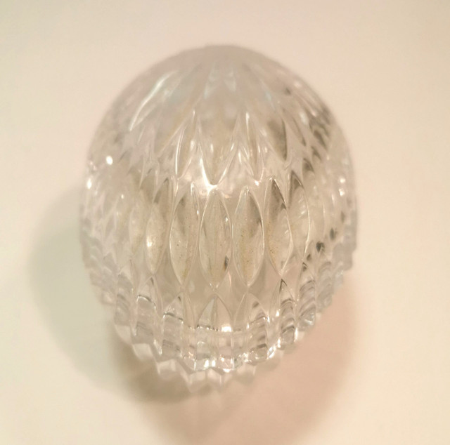 Crystal Egg Dish with Lid - Crystal Egg Ring Dish - photo 3