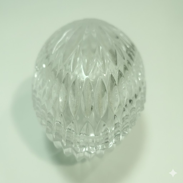Crystal Egg Dish with Lid - Crystal Egg Ring Dish - photo 4