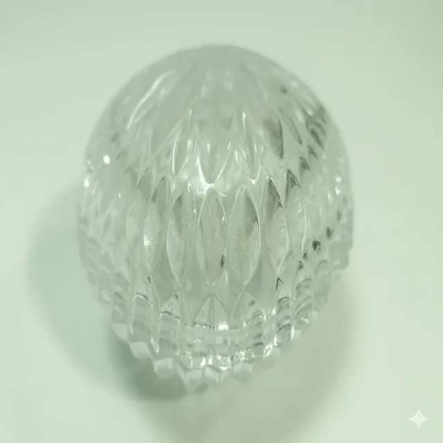 Crystal Egg Dish with Lid - Crystal Egg Ring Dish image indicator(4)