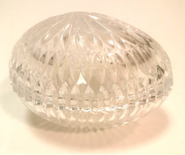 Crystal Egg Dish with Lid - Crystal Egg Ring Dish - photo 5