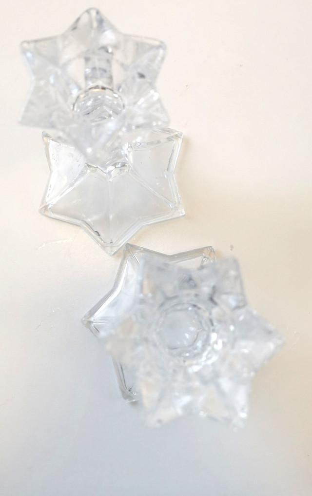 Crystal Candle Holders Pair Elegant Vintage - photo 3