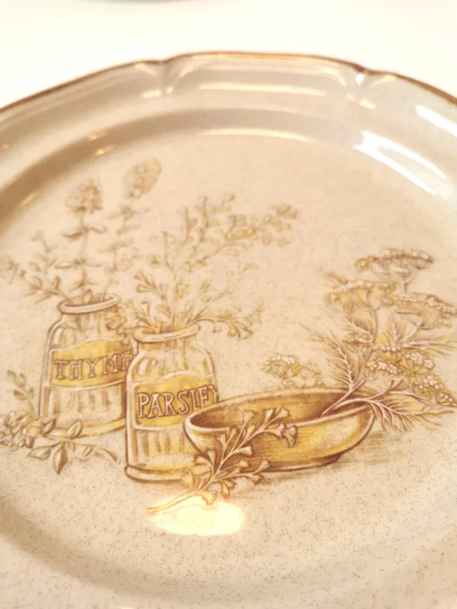 Pair of Vintage Plates- Sunmarc Homestead "Viniagrette image indicator(6)