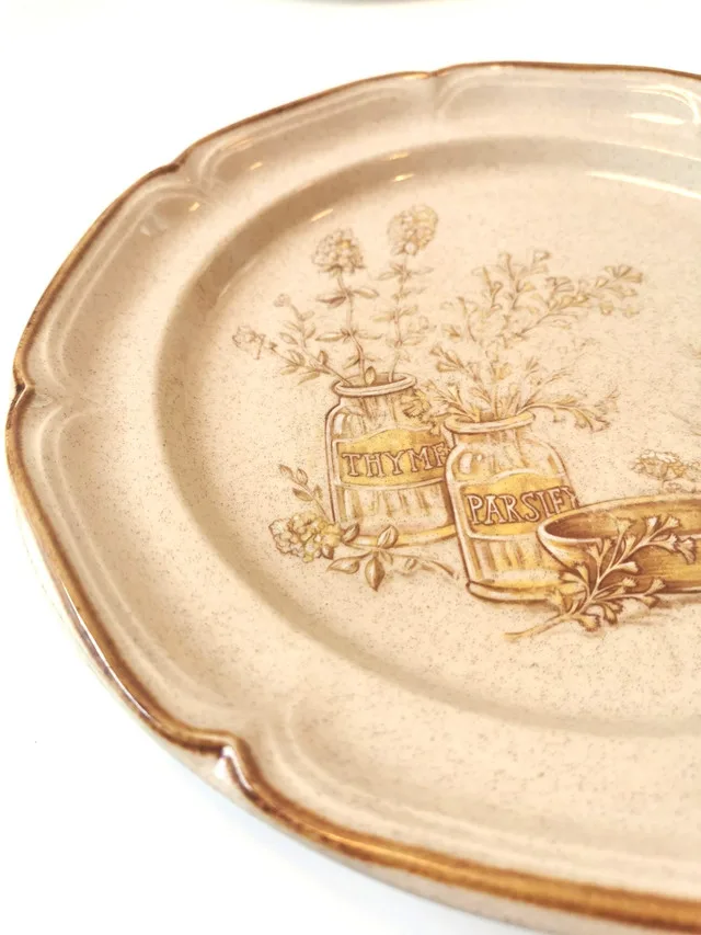 Pair of Vintage Plates- Sunmarc Homestead "Viniagrette image indicator(7)