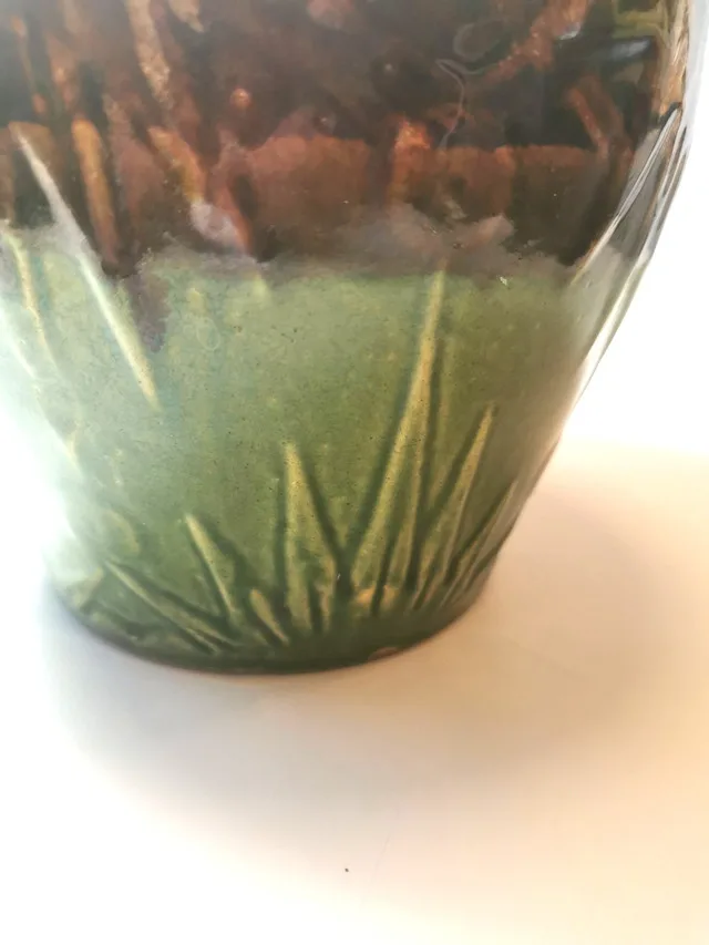 Planter Roseville Robinson Ransbottom Sun and Moon Vintage image indicator(5)