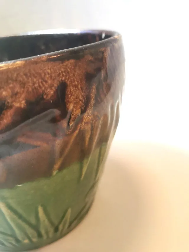 Planter Roseville Robinson Ransbottom Sun and Moon Vintage image indicator(7)