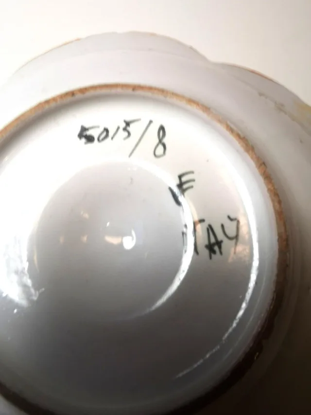 Candy Dish Hand Made/ Painted Signed Vintage Italy image indicator(7)