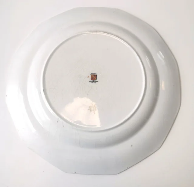 Myott Sons England Botanical Plate w/ Stand image indicator(6)