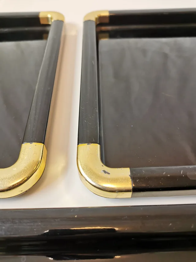 Serving Trays Trio Nesting Hollywood Regency Style 1970s made in image indicator(4)