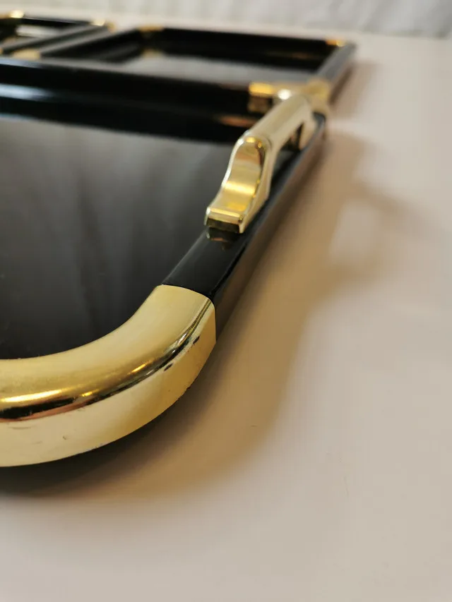 Serving Trays Trio Nesting Hollywood Regency Style 1970s made in image indicator(5)