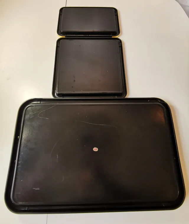 Serving Trays Trio Nesting Hollywood Regency Style 1970s made in image indicator(6)