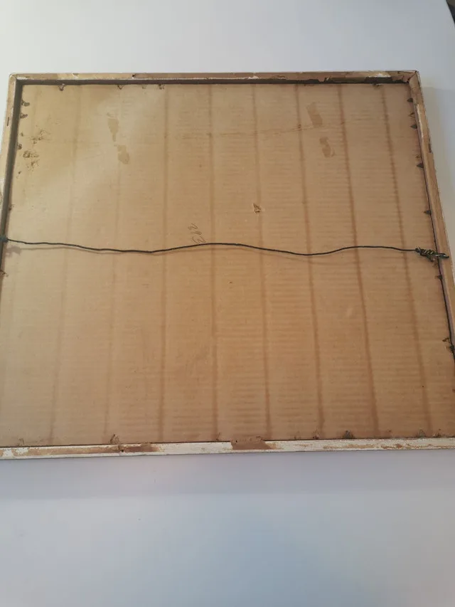 Tosa Mitsuoki Framed Woodblock Print Quail Flowers Japan DAMAGED image indicator(6)