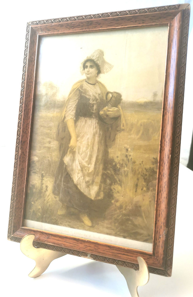 Framed Antique Print “Evangeline 1750”