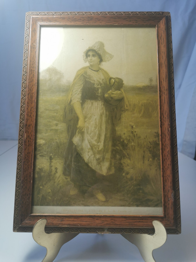 Framed Antique Print “Evangeline 1750” - photo 2