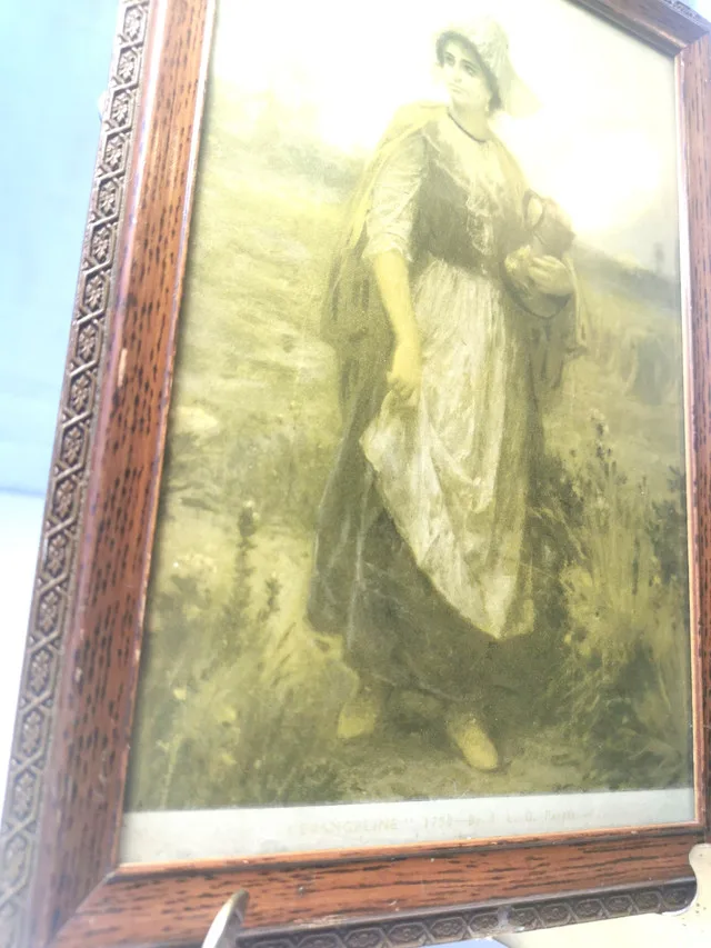 Framed Antique Print “Evangeline 1750” image indicator(7)