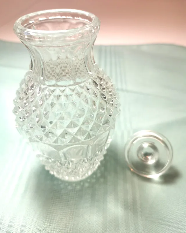 Display Piece Vintage 1980 Glass Pineapple Diamond Point Bulb image indicator(4)