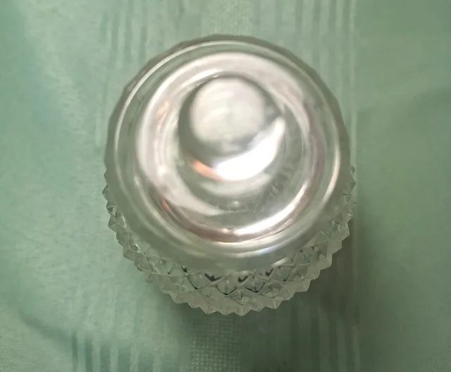 Display Piece Vintage 1980 Glass Pineapple Diamond Point Bulb image indicator(5)