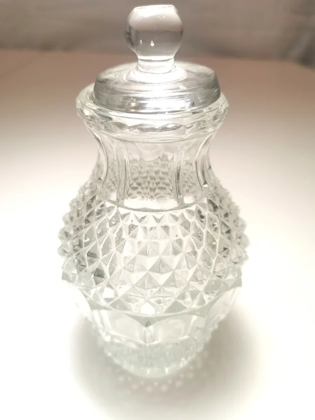 Display Piece Vintage 1980 Glass Pineapple Diamond Point Bulb image indicator(10)