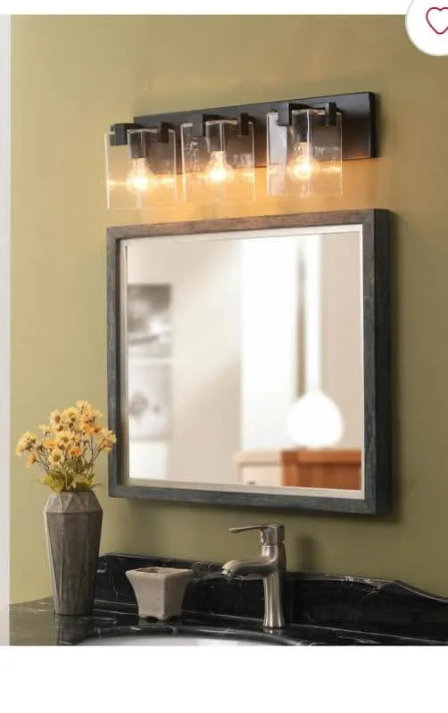 3 Light vanity with bronze finish