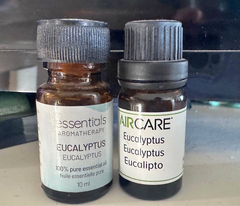Two bottles of eucalyptus essential oil (10ml each)