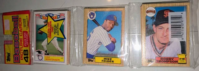 Topps Barry bonds rookie card in rack pack image indicator(2)