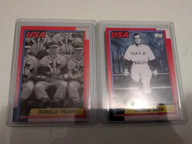 Topps Donald Trump George Bush Cardsh6