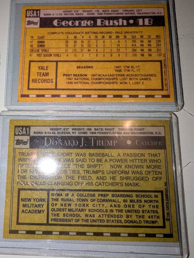 Topps Donald Trump George Bush Cardsh6 - photo 2