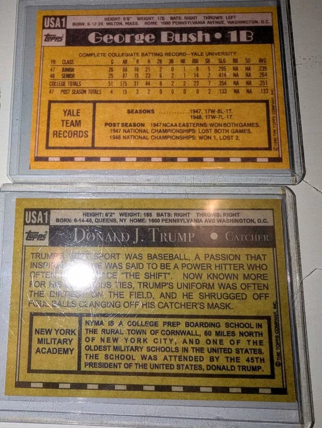 Topps Donald Trump George Bush Cardsh6 image indicator(2)