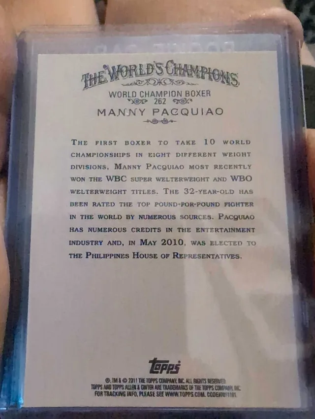Topps Manny Pacquiao Rookie Card image indicator(2)