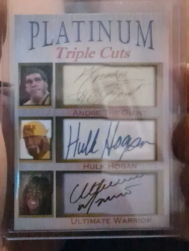 Autographed Platinum Triple Cuts Card