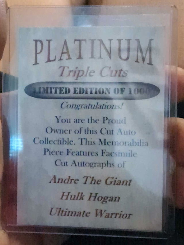 Autographed Platinum Triple Cuts Card - photo 2