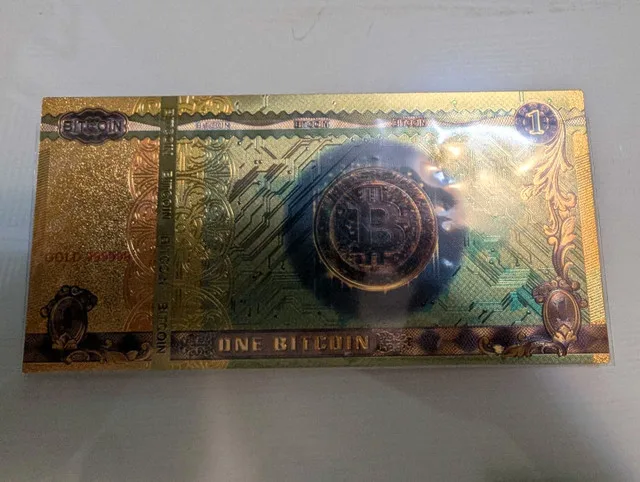 Bitcoin Gold Foil Bill