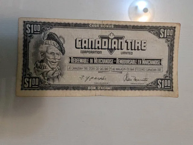 1974 Canadian Tire Money
