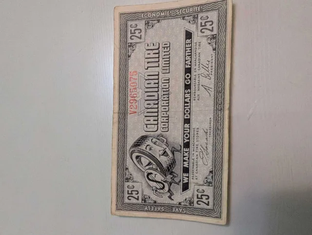 1960's Canadian Tire Money