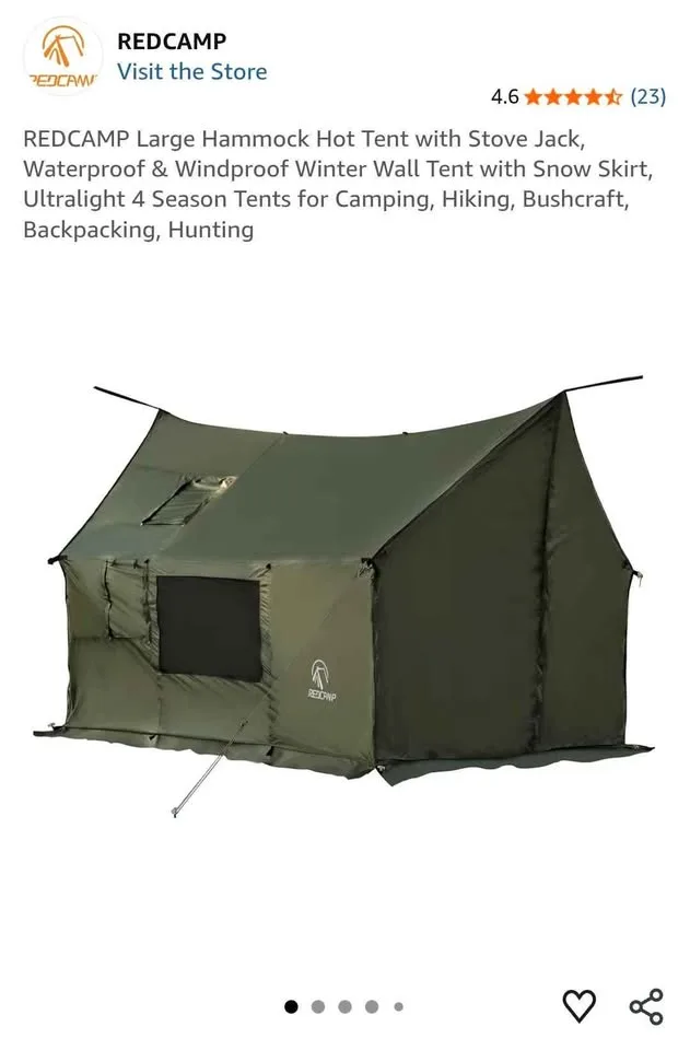 REDCAMP Large 4 Season Hot Tent with Stove Jack image indicator(2)