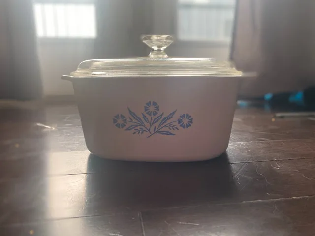 Exrtremly Rare Blue Corningware Cassarole Dishes image indicator(7)