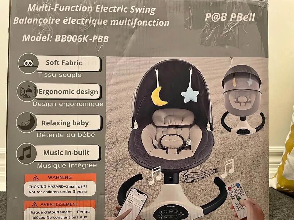 Electric Baby Swing for Newborns & Infants (Brand New) image indicator(2)