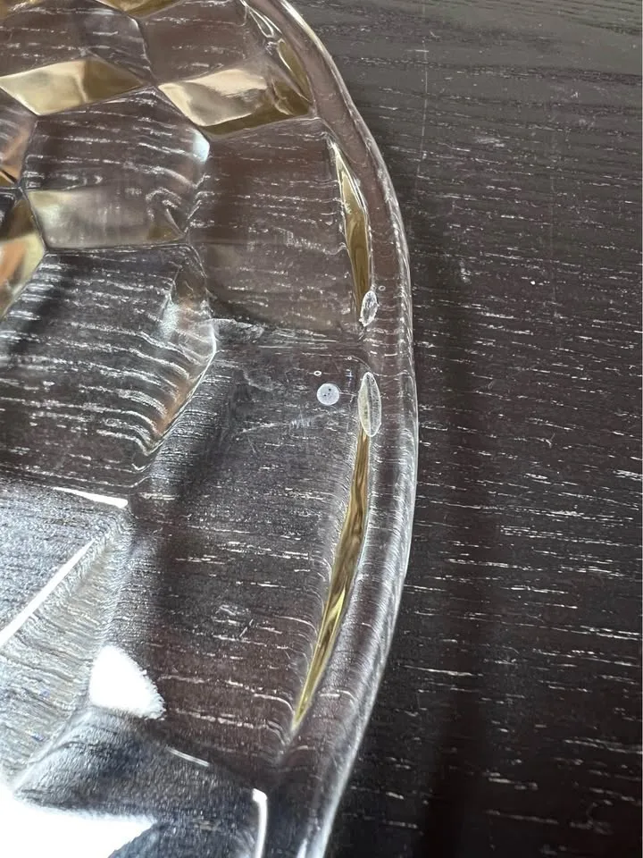 Indiana Whitehall Colony Cubist Center Handled 13" Clear Tray image indicator(5)