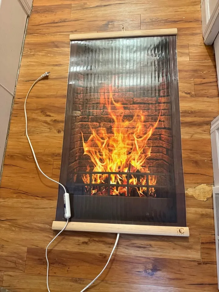 Wall panel Fireplace with heat image indicator(5)