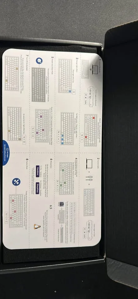 Keychron K2 V2 - *NOT* Hot-Swap- White LED Plastic Frame image indicator(3)