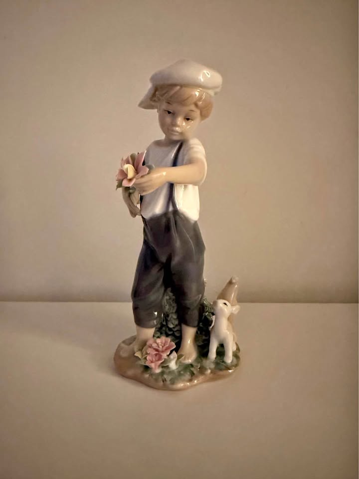 ADELINE BOY FIGURINE ITALIAN FINE PORCELAIN